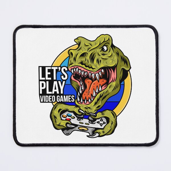 Item preview, Lets Play Video Games Dinosaur T-Rex Gamer designed and sold by heedooppod.