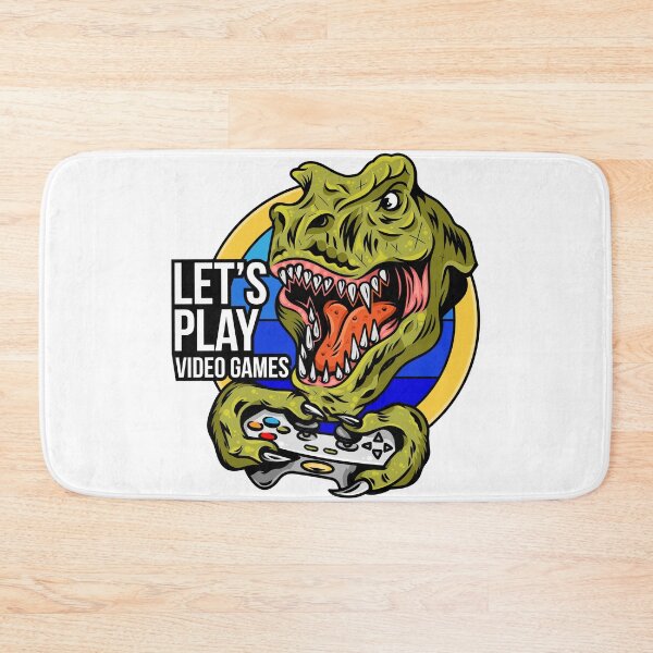Item preview, Lets Play Video Games Dinosaur T-Rex Gamer designed and sold by heedooppod.
