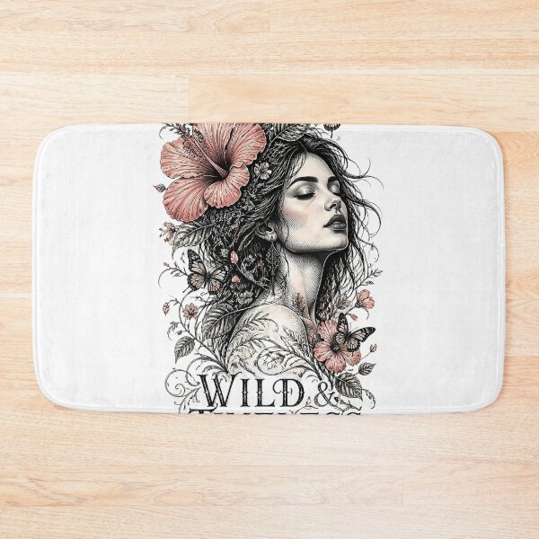 Item preview, Wild And Timeless Hibiscus Female Portrait Graphic designed and sold by InkDriveStudio.