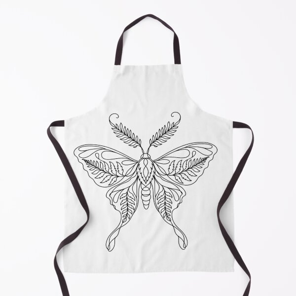 Item preview, Fern Moth Minimal Line Art designed and sold by LineArtDrawing.