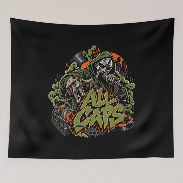 Item preview, MF DOOM – ALL CAPS Underground Hip Hop designed and sold by Pandaburba.
