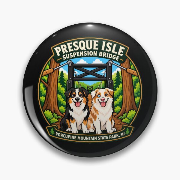 Item preview, Suspension Bridge Presque Isle  designed and sold by Adorable Badass.