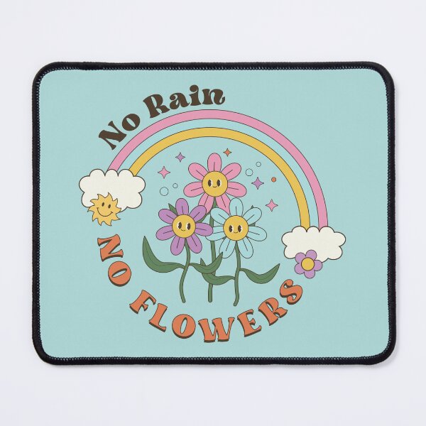 Item preview, No Rain No Flowers Encouraging Illustration Design    designed and sold by Kamzzi.