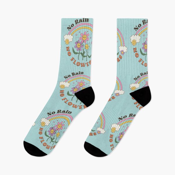 Item preview, No Rain No Flowers Encouraging Illustration Design    designed and sold by Kamzzi.