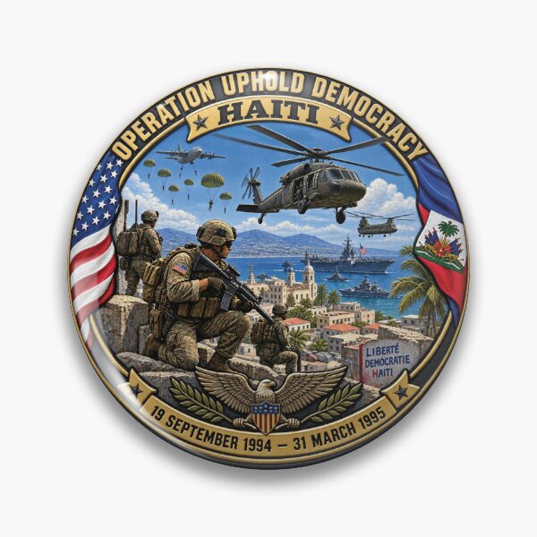 Item preview, Operation Uphold Democracy - Haitai Intervention - 1994 designed and sold by Military Insignia Products.
