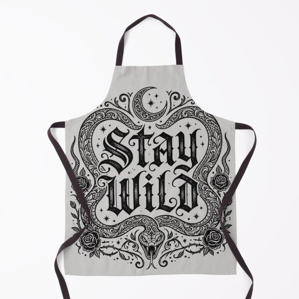 Item preview, Stay Wild – Gothic Snake Roses Tattoo Vintage Design designed and sold by RajDeals.