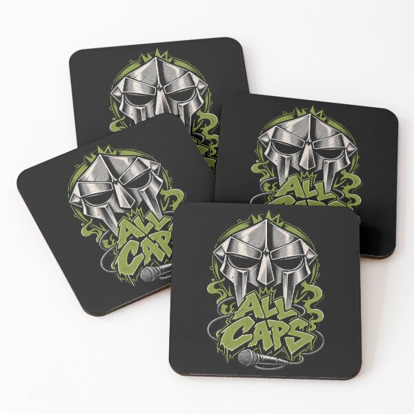 Item preview, MF DOOM – ALL CAPS Metal Face designed and sold by Pandaburba.