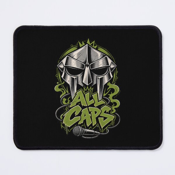 Item preview, MF DOOM – ALL CAPS Metal Face designed and sold by Pandaburba.