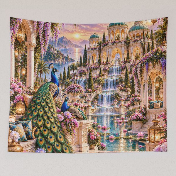 Item preview, Peacock Paradise Palace designed and sold by AnjaSarahArt.