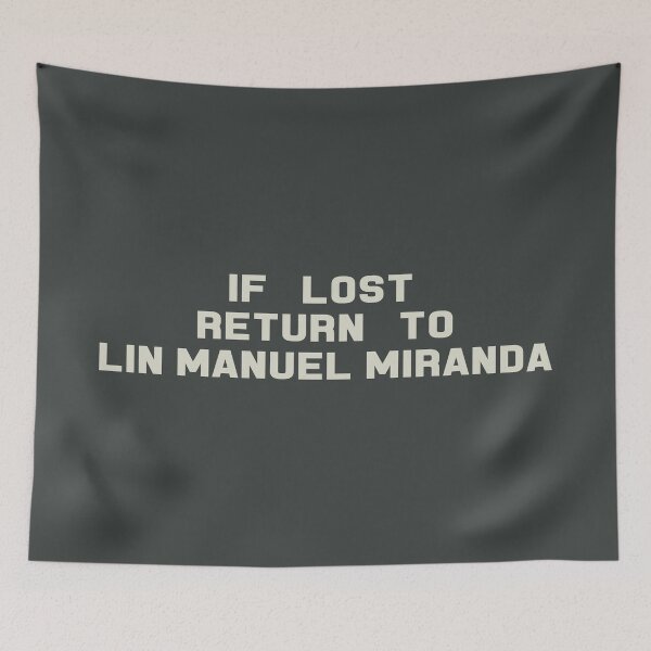 Item preview, If Lost Return to Lin Manuel Miranda Tee designed and sold by 2000sbabyangel.