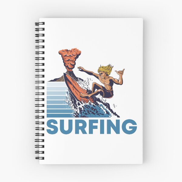 Item preview, Extreme Volcano Surfing Retro Surfer Wave designed and sold by heedooppod.