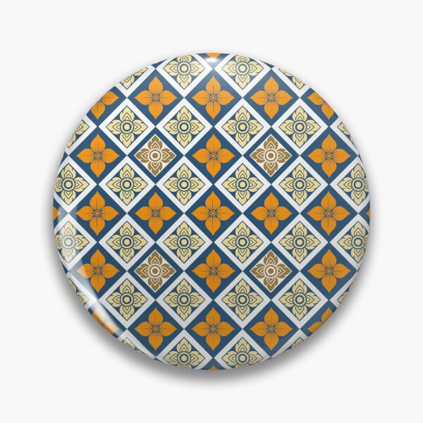 Item preview, Traditional Thai Floral Ornament Lattice Seamless Pattern designed and sold by Sasitee.