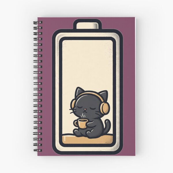 Item preview, Social Battery 2% Cat – Introvert Funny Minimalist Design designed and sold by Aries Creation Store.