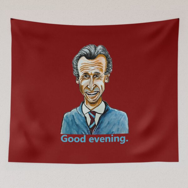 Item preview, Unai Emery (Aston Villa Manager) Caricature with "Good Evening" catchphrase. designed and sold by smadge.