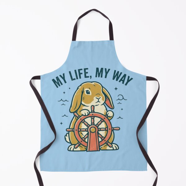 Item preview, My Life My Way – Captain Rabbit Nautical Illustration designed and sold by Dogandesighn.