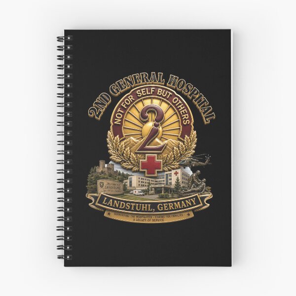 Item preview, 2nd General Hospital - Landstuhl Germany - w Hospital - 3D - Enhanced designed and sold by Military Insignia Products.