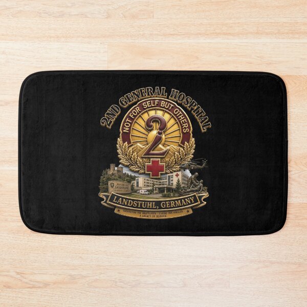 Item preview, 2nd General Hospital - Landstuhl Germany - w Hospital - 3D - Enhanced designed and sold by Military Insignia Products.