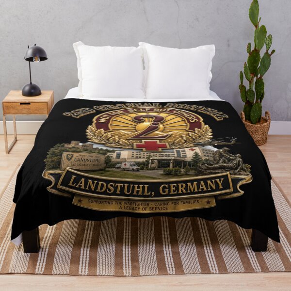 Item preview, 2nd General Hospital - Landstuhl Germany - w Hospital - 3D - Enhanced designed and sold by Military Insignia Products.