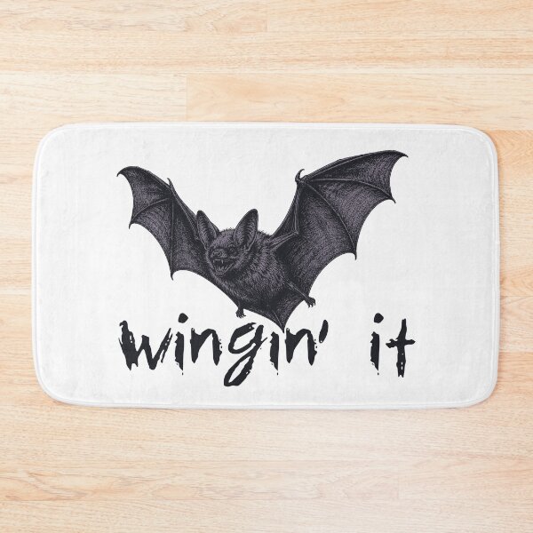 Item preview, Wingin' It – Funny Bat Design designed and sold by xndrlab.