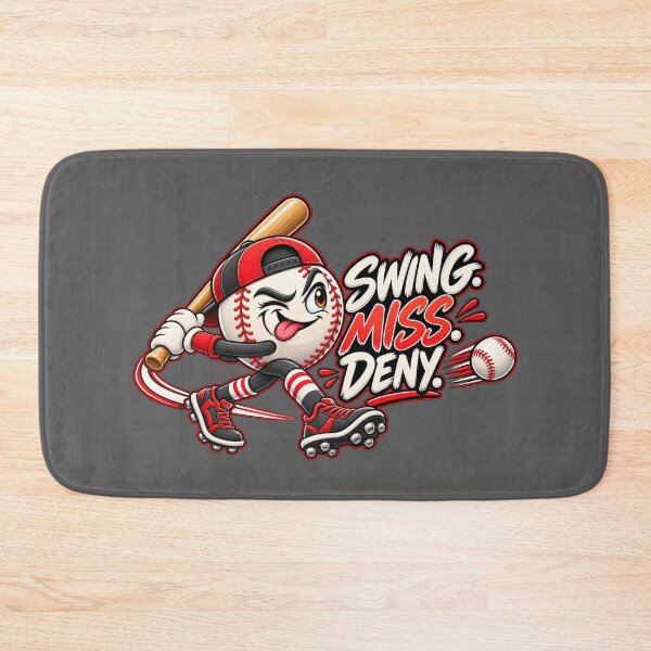 Item preview, Swing Miss Deny – Funny Sarcastic Baseball Design designed and sold by HO•Designs.