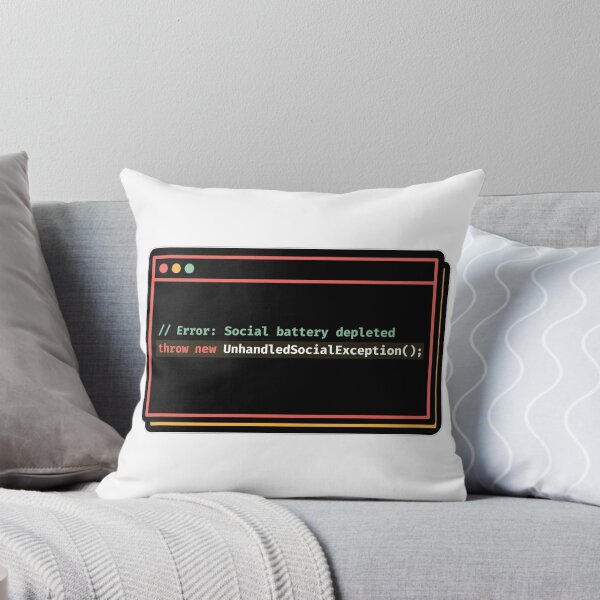 Item preview, Unhandled Social Exception Funny Developer Gift designed and sold by Ixnor.