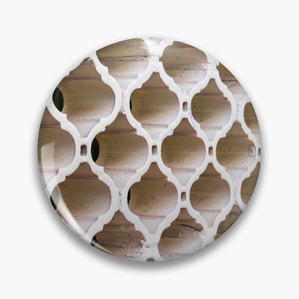 Item preview, White Lattice Pattern of Plastic Panels Stacked in a Repeating Geometric Grid designed and sold by Nmallia.