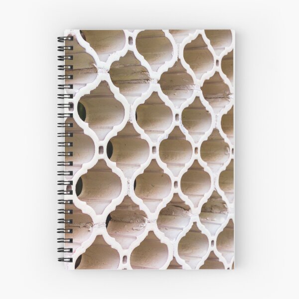 Item preview, White Lattice Pattern of Plastic Panels Stacked in a Repeating Geometric Grid designed and sold by Nmallia.
