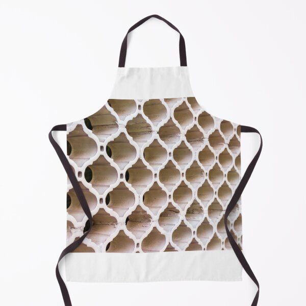 Item preview, White Lattice Pattern of Plastic Panels Stacked in a Repeating Geometric Grid designed and sold by Nmallia.
