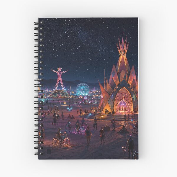 Item preview, Illuminated Desert Arts Festival Under a Starry Night Sky designed and sold by MoonSkyArt.