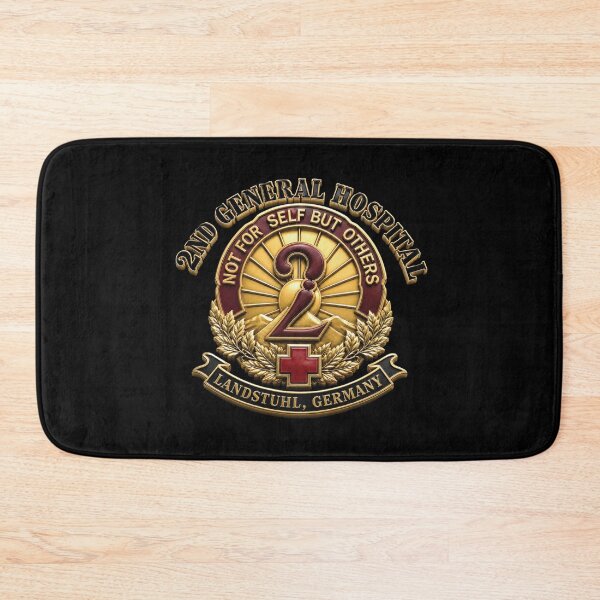 Item preview, 2nd General Hospital - Landstuhl Germany - Black - 3D - Enhanced designed and sold by Military Insignia Products.