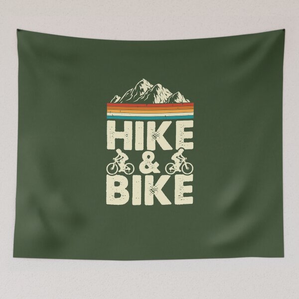 Item preview, Hike And Bike in Mountains, Gifts for Bike Lovers designed and sold by MalwasBasket.