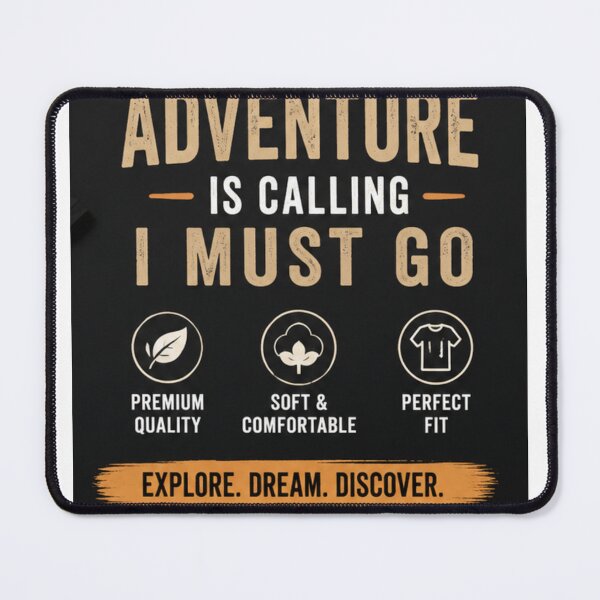 Item preview, Adventure Is Calling I Must Go - Explorer Quotes ll Adventure Is Calling T-Shirt & Sticker Design designed and sold by everyone cloth house.