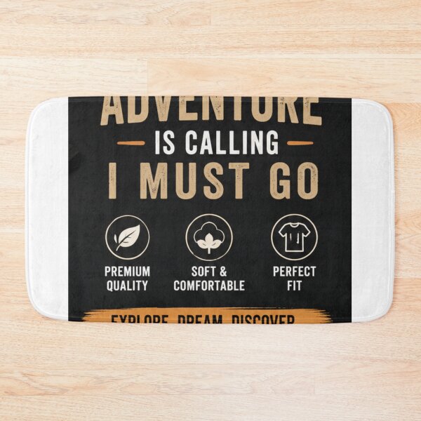 Item preview, Adventure Is Calling I Must Go - Explorer Quotes ll Adventure Is Calling T-Shirt & Sticker Design designed and sold by everyone cloth house.