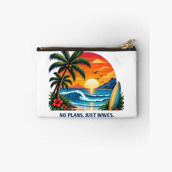 Item preview, No Plans Just Waves Summer Beach T-Shirt designed and sold by WildPeak Threads.