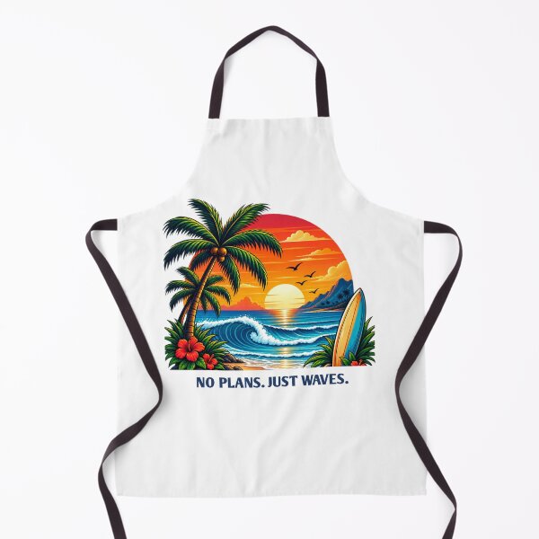 Item preview, No Plans Just Waves Summer Beach T-Shirt designed and sold by WildPeak Threads.