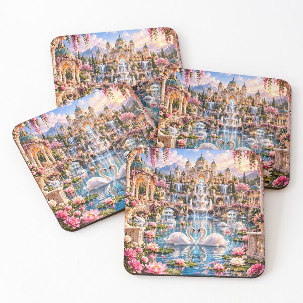 Item preview, Royal Swan Lake Palace designed and sold by AnjaSarahArt.
