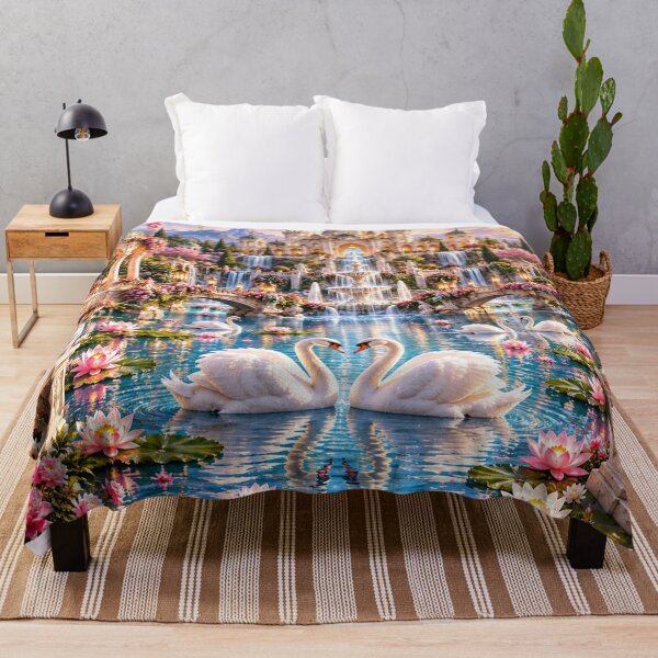 Item preview, Royal Swan Lake Palace designed and sold by AnjaSarahArt.