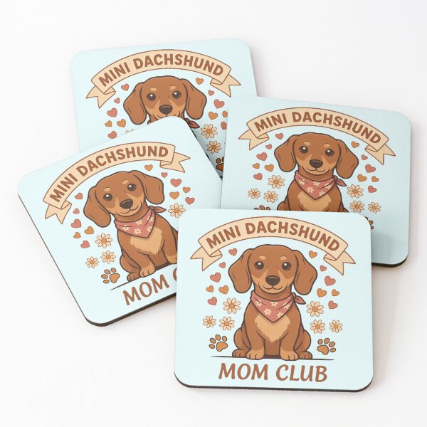 Item preview, Mini Dachshund Mom Club Cute Wiener Dog designed and sold by Nzgiftsandmore.
