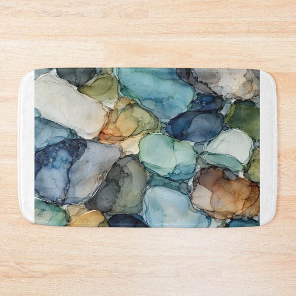 Item preview, Scottish Sea Glass – Misty Coast Ink Abstract designed and sold by newnomads-art.