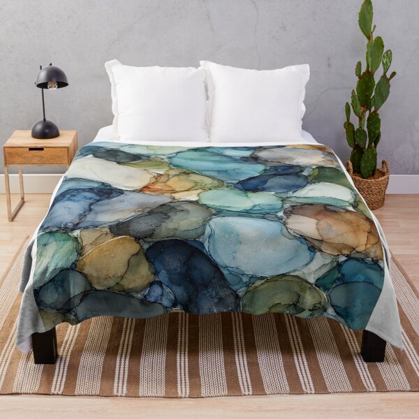 Item preview, Scottish Sea Glass – Misty Coast Ink Abstract designed and sold by newnomads-art.