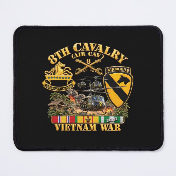 Item preview, Army - 8th Cavalry (Air Cav) - 1st Cav Division w VN SVC - 3D - Enhanced designed and sold by Military Insignia Products.