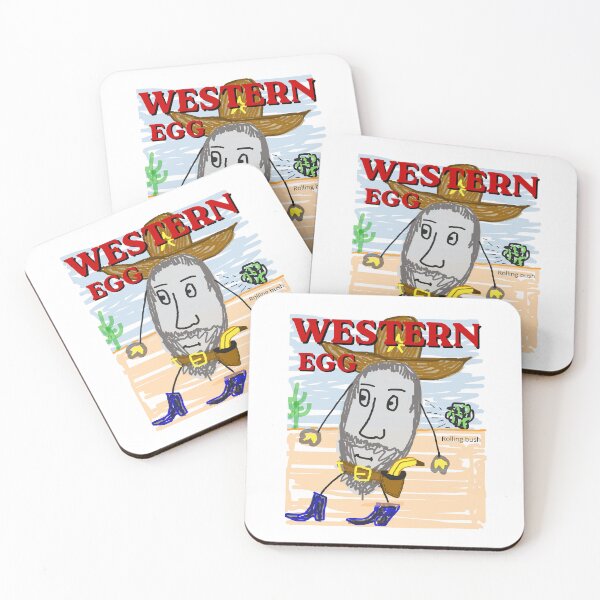 Item preview, WESTERN EGG - Bad drawn with Paint or Canva for free designed and sold by Code6Coffee.
