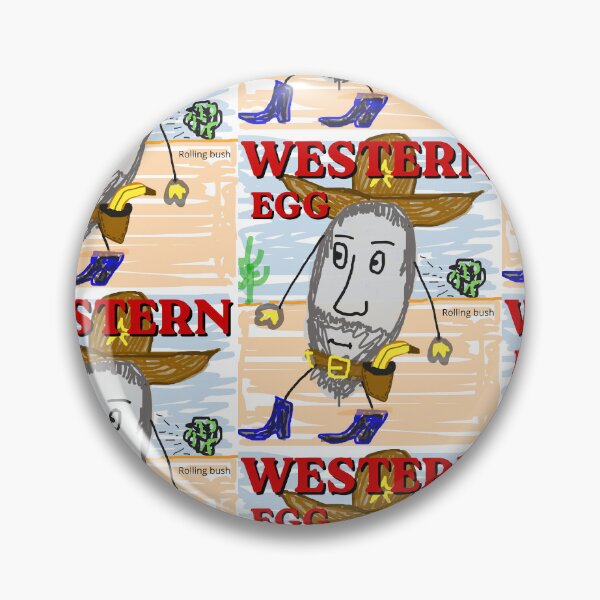 Artikelvorschau, Western Egg – schlecht gezeichnet mit Paint oder Canva (kostenlos) entworfen und verkauft von Code6Coffee.
