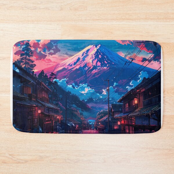 Item preview, Mount Fuji Night Anime Landscape designed and sold by bella-rosa87.