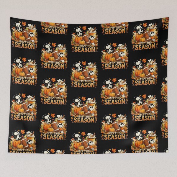 Item preview, Tis The Season Snoopy Joe Cool Pumpkin Spice Football Fall designed and sold by Dravienart.
