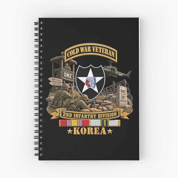Item preview, Army - 2nd Infantry Division w Br - Ribbon COLD WAR Vet Tab - Korea - 3D - Enhanced designed and sold by Military Insignia Products.