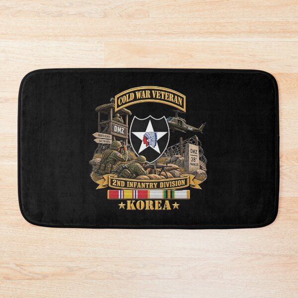Item preview, Army - 2nd Infantry Division w Br - Ribbon COLD WAR Vet Tab - Korea - 3D - Enhanced designed and sold by Military Insignia Products.