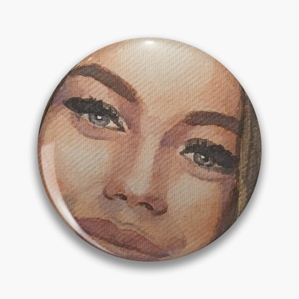 Item preview, Watercolor Portrait of a Smiling Young Woman designed and sold by SlavaArt.