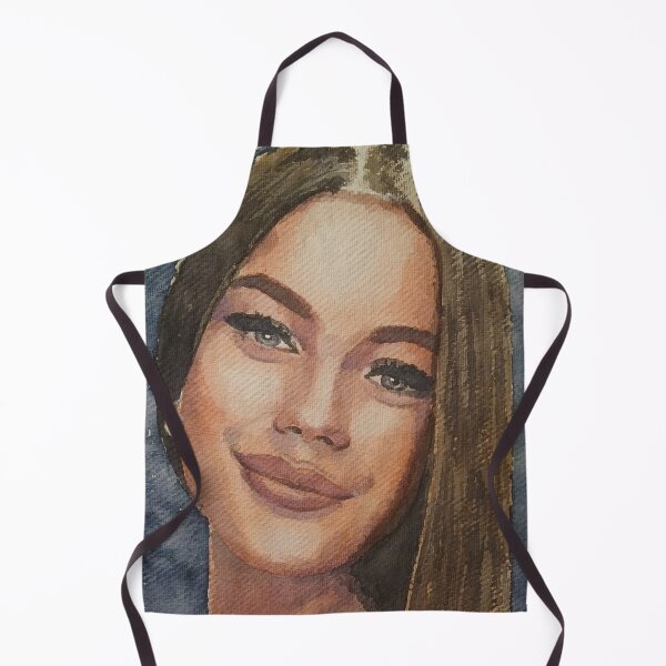 Item preview, Watercolor Portrait of a Smiling Young Woman designed and sold by SlavaArt.