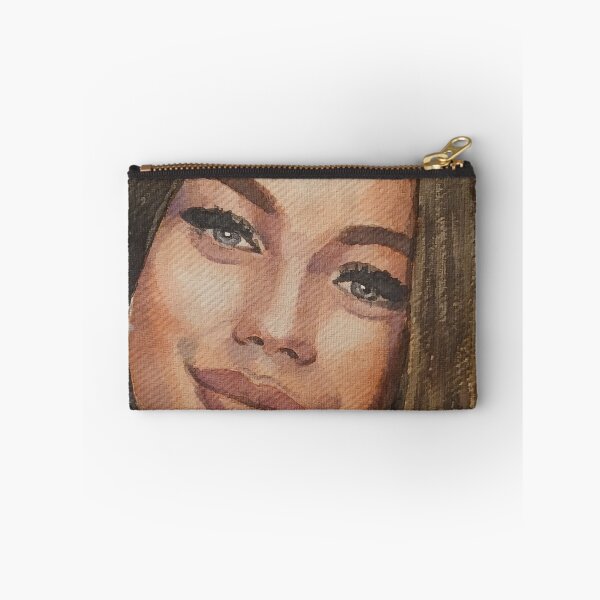 Item preview, Watercolor Portrait of a Smiling Young Woman designed and sold by SlavaArt.
